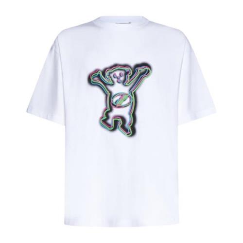 We11Done Teddy Print T-shirt Vit White, Herr