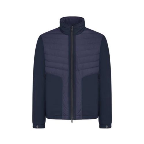 Duno Hybrid Puffer och Stretch Fabric Jacka Blue, Herr