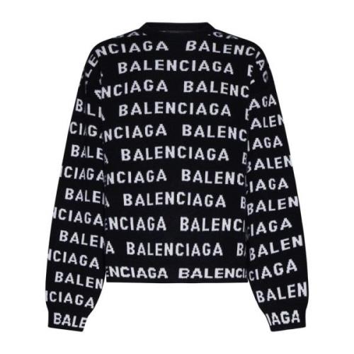 Balenciaga Svarta Tröjor för Män Black, Herr