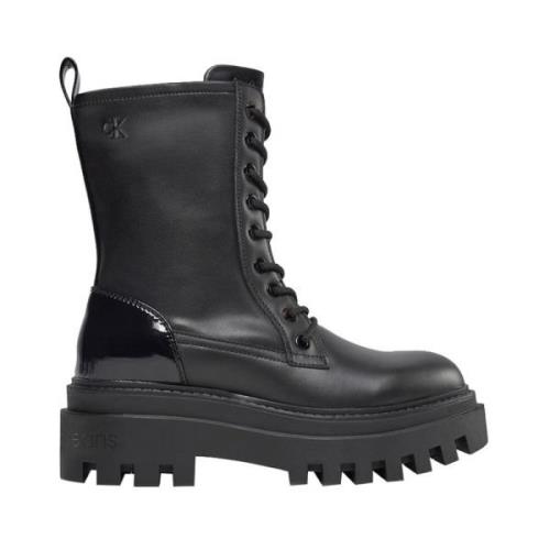 Calvin Klein Svarta Urbana Ankelboots Black, Dam