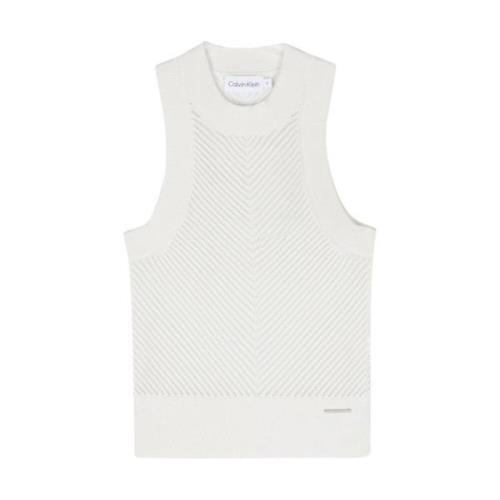 Calvin Klein Grå Tank Top Essential Gray, Dam