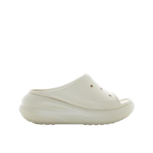 Crocs Dam Crush Slide Sandaler White, Dam