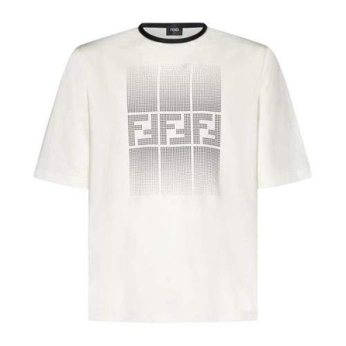 Fendi Naturliga T-shirts och Polos Beige, Herr