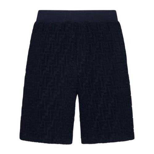 Fendi Blå Shorts Blue, Herr