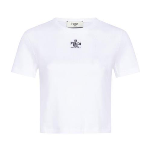 Fendi Vita T-shirts och Polos White, Dam