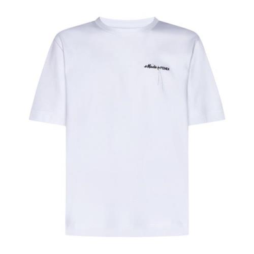 Fendi Vita T-shirts och Polos White, Herr