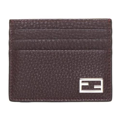 Fendi Modern Blå och Vit Plånbok Brown, Herr