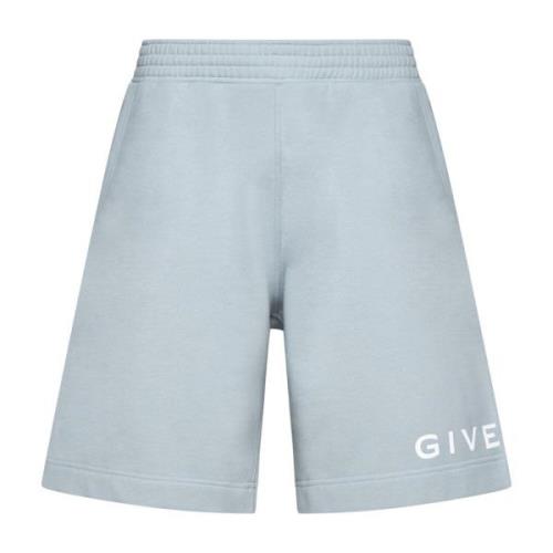 Givenchy Stiliga Shorts i Vit/Blå Blue, Herr