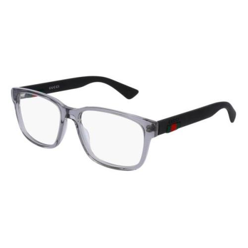 Gucci Transparent Light Grey Black Eyewear Frames Gray, Unisex