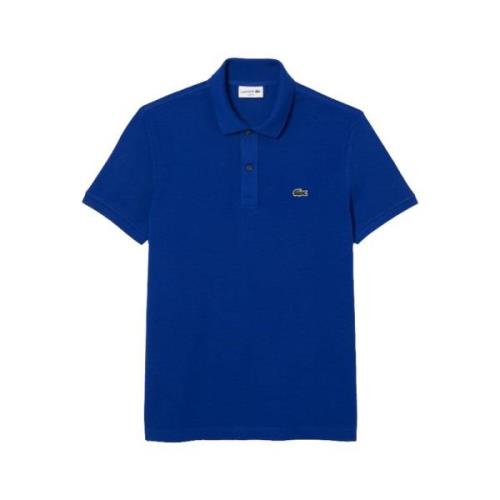 Lacoste Blå Polo Tröja Klassisk Stil Blue, Herr