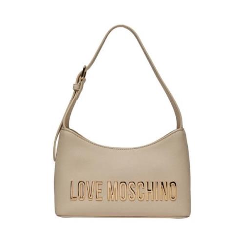 Moschino Ivory Axelväska Beige, Dam