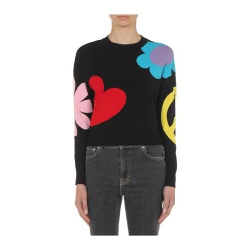 Moschino Viskos Stickad Topp Black, Dam