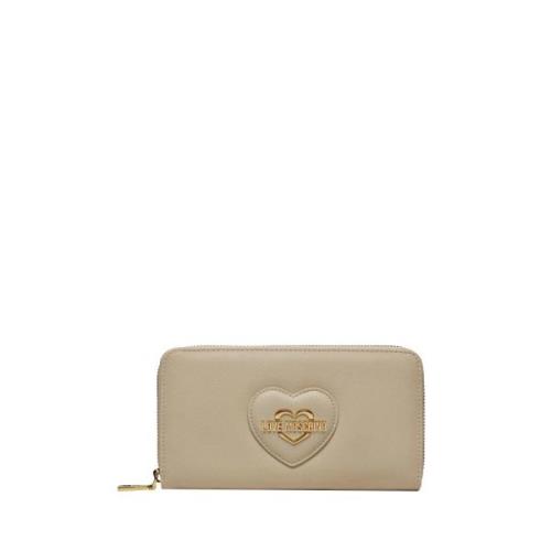 Moschino Ivory Plånbok Elegant Funktionell Stilren Design Beige, Dam