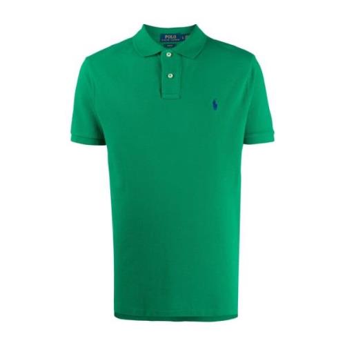 Ralph Lauren Grön Polo Skjorta Broderad Logotyp Green, Herr