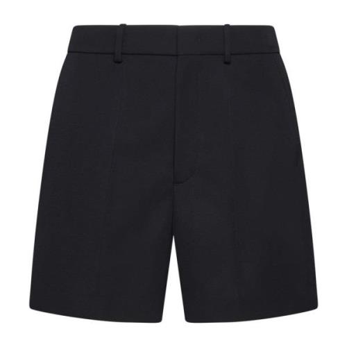 Valentino Svarta Shorts Vit/Blå Stil Black, Herr