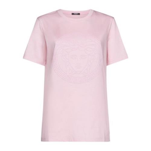 Versace Medusa Head Motif T-shirts och Polos Pink, Dam