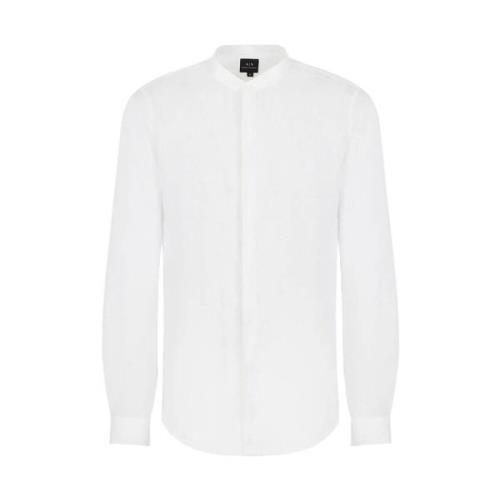 Armani Exchange Vit Skjorta Elegant Modern Must-Have White, Herr