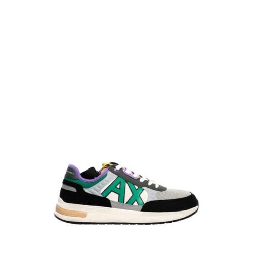 Armani Exchange Röda Sneakers Modig Stil Multicolor, Herr