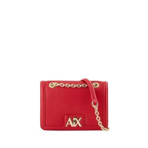 Armani Exchange Röd Axelväska Elegant Funktionell Red, Dam