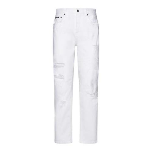 Dolce & Gabbana Klassiska 5-ficksjeans White, Dam