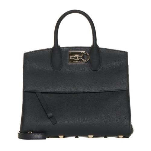 Salvatore Ferragamo Svarta Studio Väskor Black, Dam