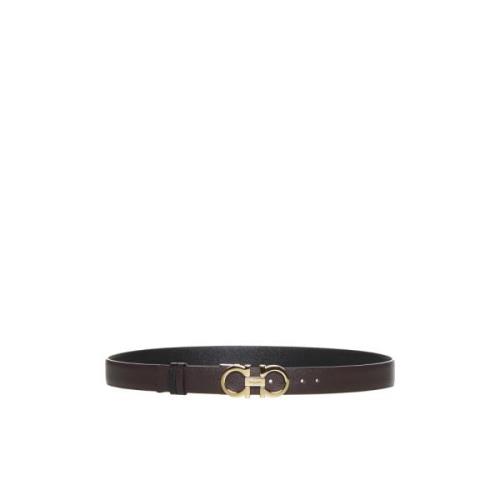 Salvatore Ferragamo Stiliga Bälten Brown, Dam