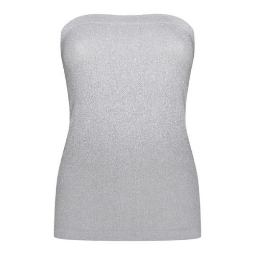 Wolford Ärmlös Fading Shine Top Gray, Dam