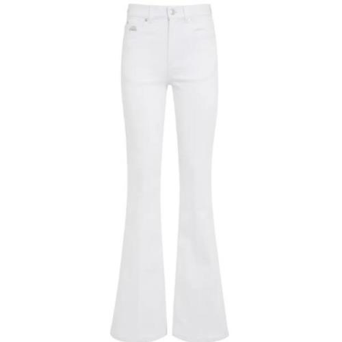 Alexander McQueen Stiliga Denim Jeans White, Dam