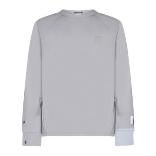 C.p. Company Metropolis Sweater med Appliqué Logo Gray, Herr