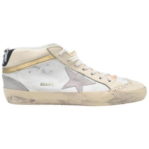 Golden Goose Vita Läder Mid Star Sneakers Multicolor, Herr