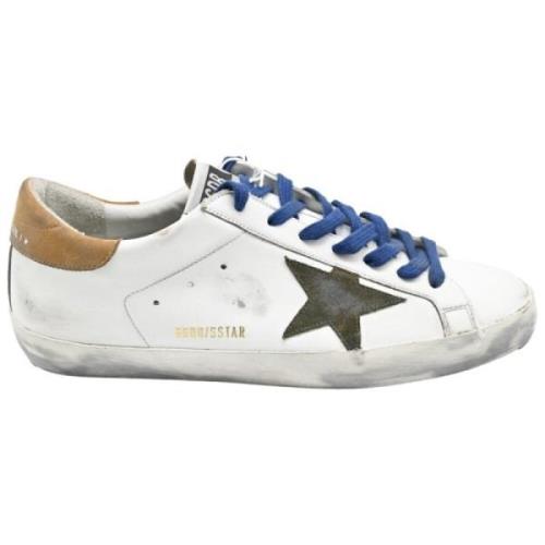 Golden Goose Vit Brun Superstar Sneakers Multicolor, Herr