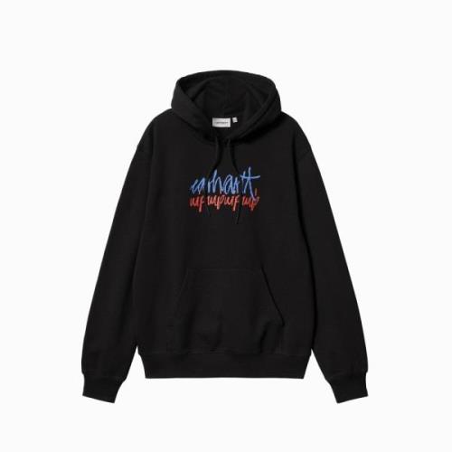 Carhartt Wip Grafisk Stereo Hoodie Svart Black, Herr