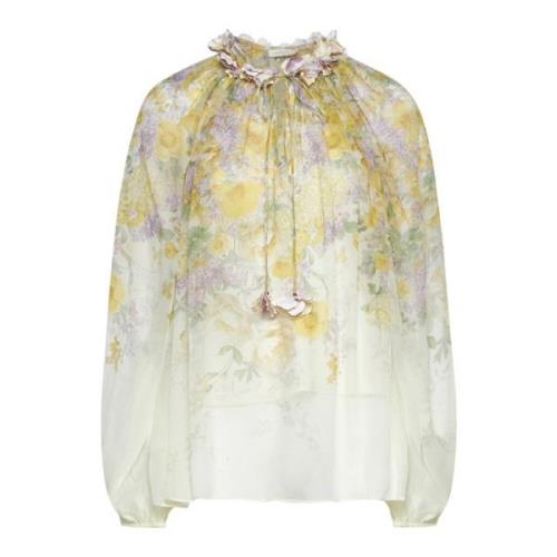 Zimmermann Natura Billow Blouse Multicolor, Dam