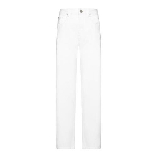 Brunello Cucinelli Vita Jeans White, Dam