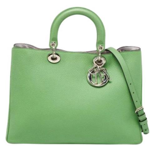 Dior Vintage Pre-owned Laeder totevskor Green, Dam