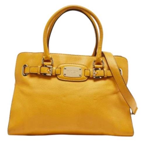 Michael Kors Pre-owned Pre-owned Laeder handvskor Yellow, Dam