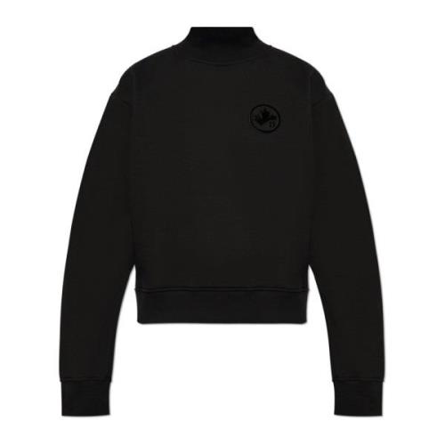 Dsquared2 Turtleneck Sweatshirt Black, Dam