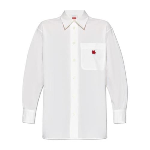 Kenzo Skjorta med en ficka White, Dam