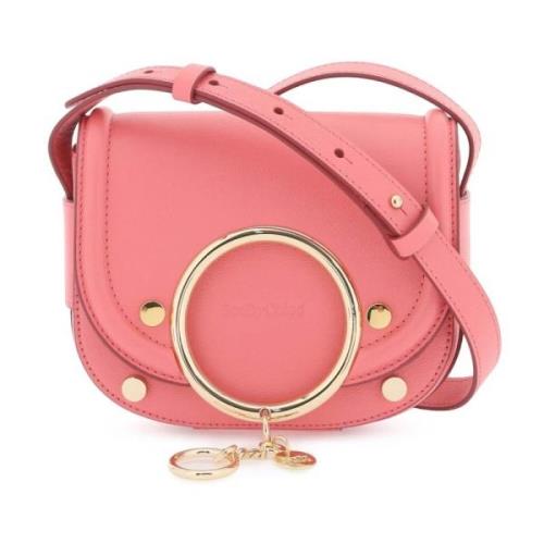 See by Chloé Kornläder Liten Crossbody-väska Pink, Dam