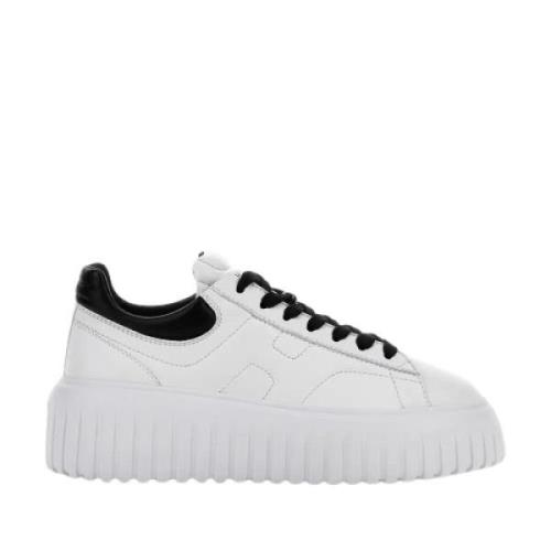 Hogan Sportiga Sneakers med H-Stripes White, Dam