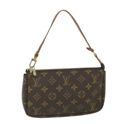 Louis Vuitton Vintage Pre-owned Canvas kuvertvskor Brown, Dam