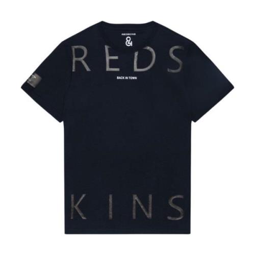 Redskins Tryckt Logotyp T-shirt - Våteffekt Black, Herr