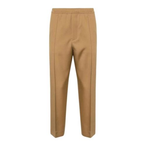 Lanvin Beige Ull Tapered Byxor Beige, Herr