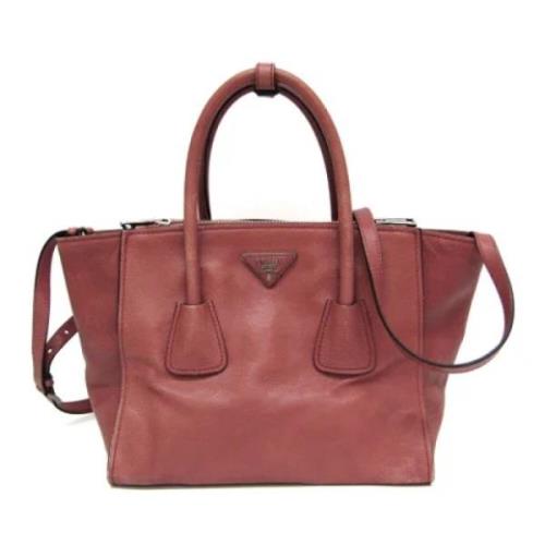 Prada Vintage Pre-owned Laeder axelremsvskor Pink, Dam