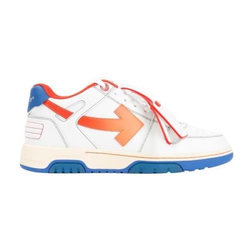 Off White Kontrastsöm Sneakers Vit Röd Multicolor, Herr