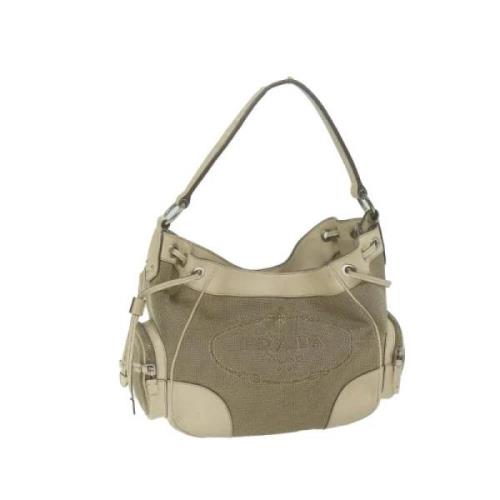 Prada Vintage Pre-owned Bomull prada-vskor Beige, Dam