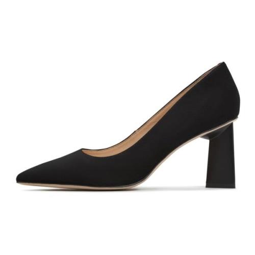 Cesare Gaspari Svarta Blockklackar Pumps Silvia Black, Dam