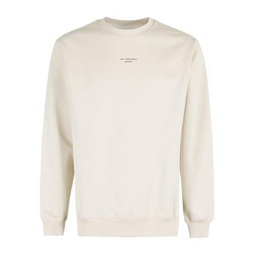 Drole de Monsieur Klassisk Slogan Sweatshirt Beige, Herr