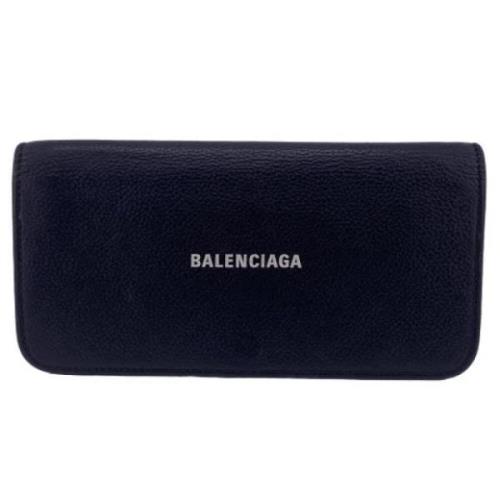 Balenciaga Vintage Pre-owned Laeder plnbcker Black, Unisex