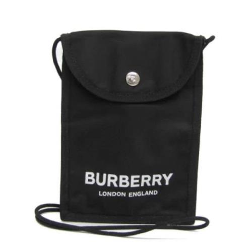 Burberry Vintage Pre-owned Nylon axelremsvskor Black, Dam